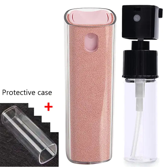 2in1 Screen Cleaner Spray Bottle Set - Prestige Home Co Pink with case