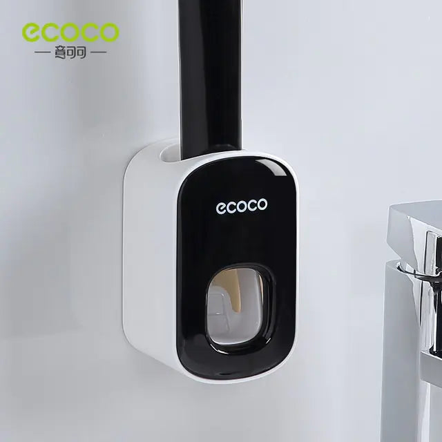Wall Mount Automatic Toothpaste Dispenser - Prestige Home Co Black