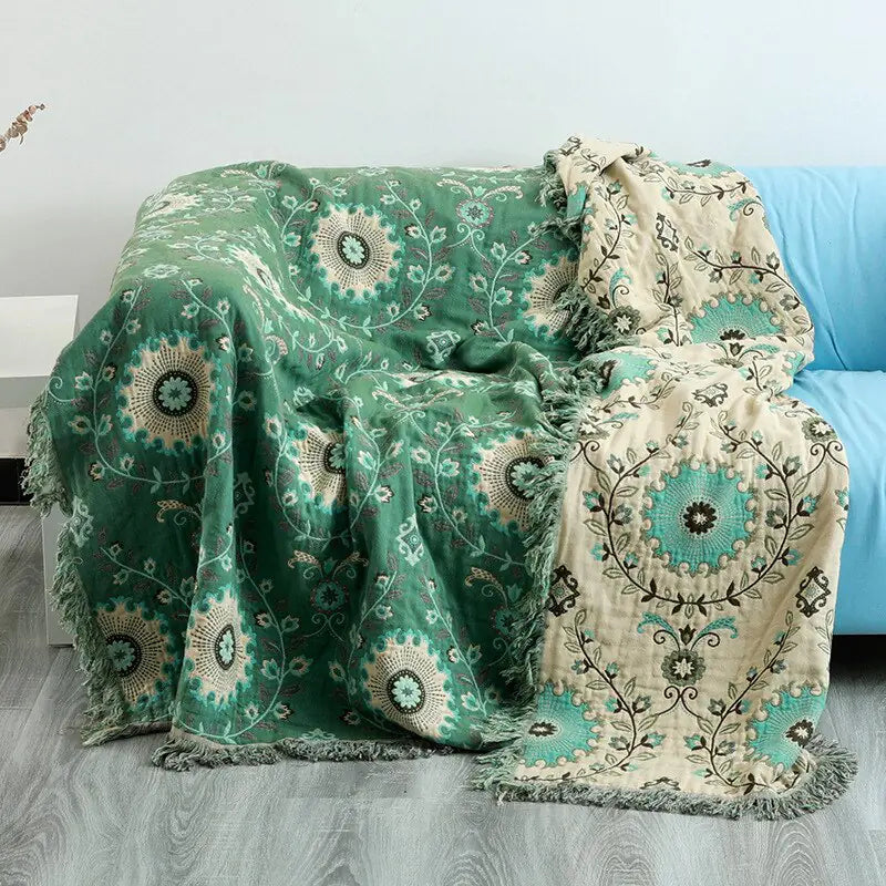 Cotton Sofa Throw Blanket - Prestige Home Co
