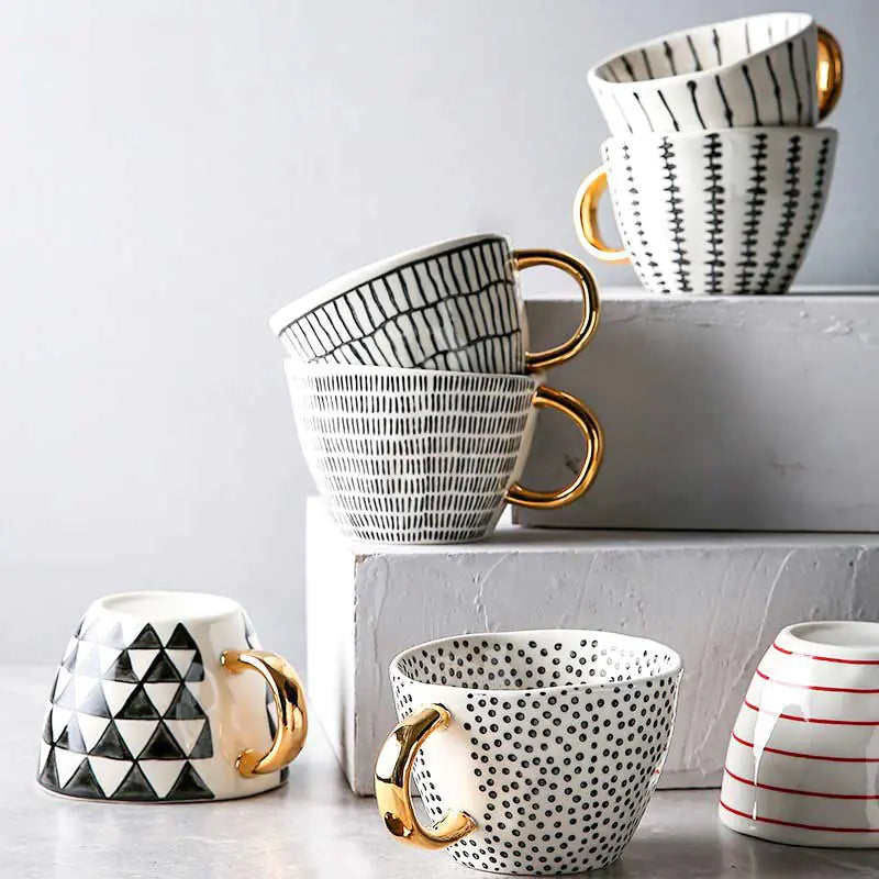 Hand Painted Ceramic Mugs - Prestige Home Co